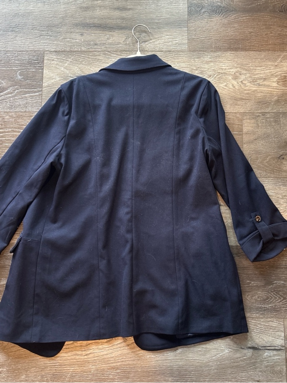 Skies Are Blue Navy Blue Oversized Blazer - Picture 4 of 5